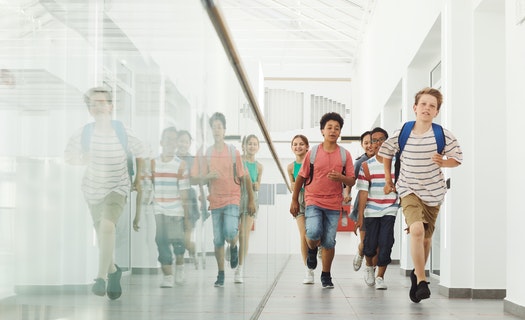 Kids at school.